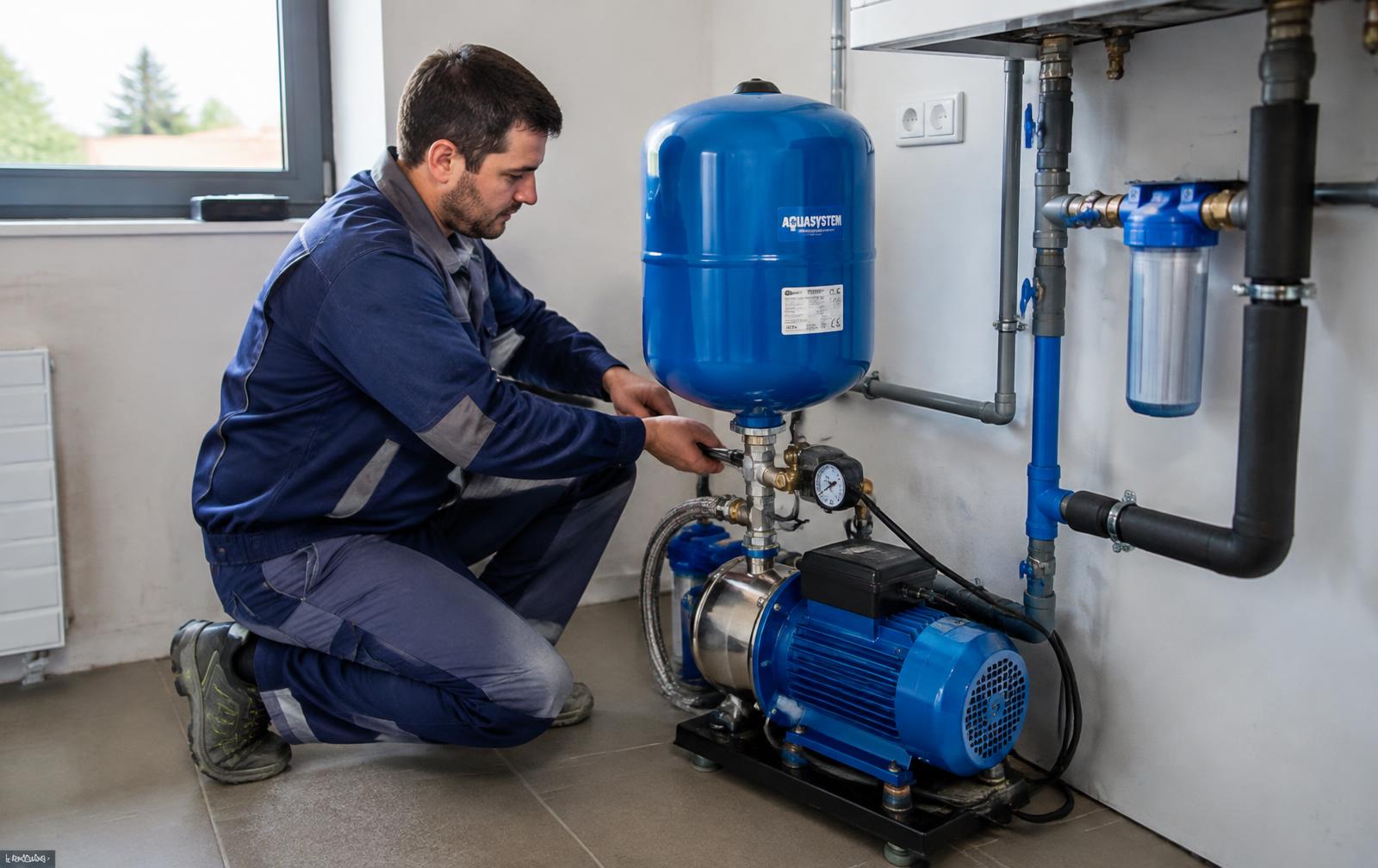 Technik pri montáži domácej vodárne